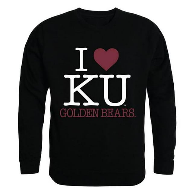 552-321-BLK-05 Kutztown Université J'aime T-Shirt Col Rond, Noir - 2TG