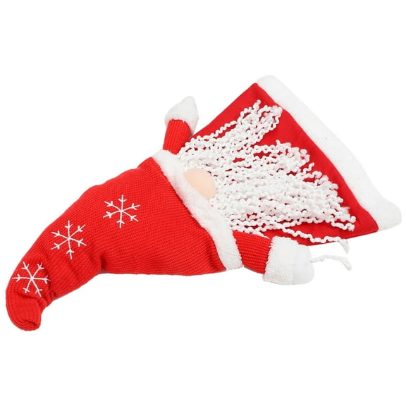 PAMINGONO 1Set Gnome Christmas Tree Topper Red Cloth PP Decoration for Small Trees