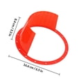 thumbnail image 2 of HAMPPLIES 4Ud Protector De Bocina En Rojo Sandía Fácil Instalación Y Durabilidad ABS, 2 of 8