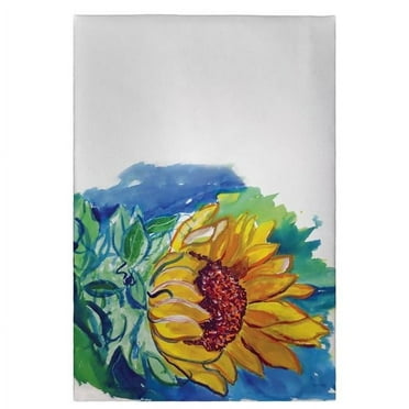 Betsy Drake GT544 Windy Sunflower Guest Towel - 20 x 20 in.
