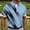 Light Blue, variant on Dolkfu Refreshing Polos Shirts for Men Big And Tall Button Short Sleeve Collared Green Tops Minimalist Modern Patchwork Polos Green,Xxl