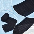 thumbnail image 4 of 3 Yards 2-Layer Tiered Ruffle Pleated Chiffon Lace Fabric 5-1/4 inch Wide Black Pleated Chiffon Elastic Lace Ruffle Trim for Sewing Bridal Wedding Decorations DIY, 4 of 9