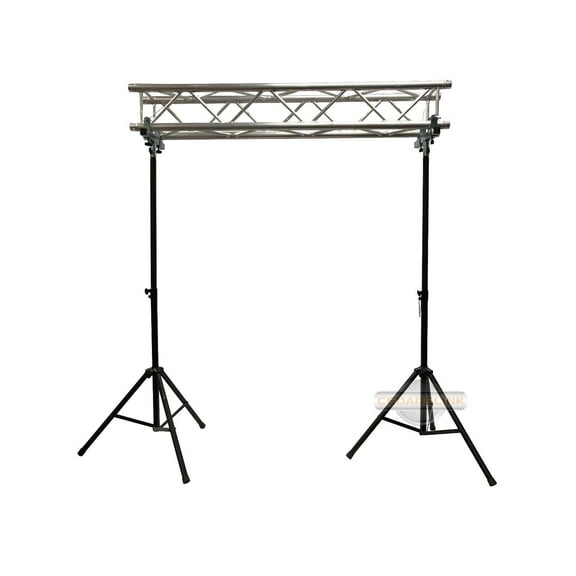 6.56 ft. 2 meter Aluminum Truss Segment   Two 7 Ft. Metal Stands DJ Lighting PA