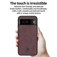 thumbnail image 3 of Nalacover Case for Google Pixel 7,Slim Luxury Premium PU Leather Non-Slip Grip Shockproof Bumper Anti-Scratch [ with Tempered Glass Screen Protector ] Cases for Google Pixel 7, Wine Red, 3 of 8