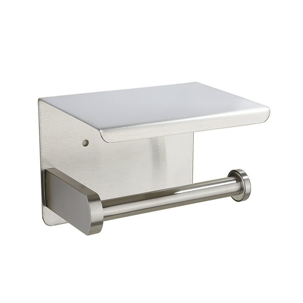 Billuyoard Soporte de papel higiénico para baño, estante de papel higiénico multifunción de acero inoxidable, estante de almacenamiento de toallas para Juegos de accesorios de baño plata Billuyoard HA4512-01B