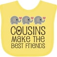 thumbnail image 3 of Inktastic Cousins Make the Best Friends Boys or Girls Baby Bib, 3 of 4