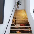 thumbnail image 4 of SZTXJ 13 Pcs/Set 3D Christmas Stair Sticker Bookcase Self Adhesive Stair Stickers Peel and Stick Bookcase, 4 of 5