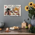 thumbnail image 3 of Farmhouse Kitchen Wall Art, Sweet Kitchen Signs Picture, Framed Hummingbird Flower Painting Rustic Kitchen Canvas Prints Wall Decor, Vintage Country Home Kitchen Wall Decorations Artwork 12x18 Inches, 3 of 6