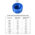 thumbnail image 2 of Uxcell G Pipe Fitting Cap, Female Thread Hose Connector, for Garden and Outdoor Water Pipes End, 20Pcs Blue G3/4, 2 of 5