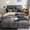 Silver Gray and Beige, variant on Bedding set single bed double bed home comforter set single three-piece set black