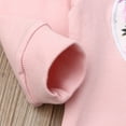 thumbnail image 5 of Toddler Baby Girls Kids Outfit Floral T-shirt Tops Long Pants Headband Autumn Clothes Set, 5 of 7