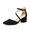 BLACK-NUBUCK, variant on Women's Strappy Chunky Heel Dress Pump Shoes