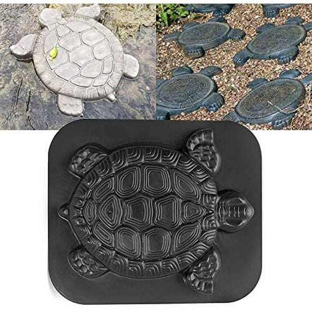 SEENDA Turtle Stepping Stone Mold, Concrete Cement Mold, DIY Walkway Stepping Stones,Turtle Statue for Garden, Turtle Garden Decor Mold - SEENDA Turtle Stepping Stone Mold, Concrete Cement Mold, DIY Walkway Stepping Stones,Turtle Statue for Garden, Turtle Garden Decor Mold -