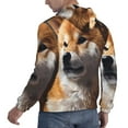 thumbnail image 6 of Goofa Regal Shiba Inu for Men's Hooded Sweatshirt - Lightweight Pullover Hoodie with Kangaroo Pocket, Perfect for Everyday Wear-Medium, 6 of 7