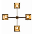 thumbnail image 5 of Meyda Tiffany 181230 Valley View Mission 4 Light 30" Wide Pendant - Brass, 5 of 7