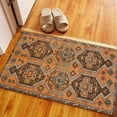 thumbnail image 4 of Wedding Rug, Car Mat Rugs, Thick Rug, Chenille Printed Stye Rug, Moroccan Design Rug, Gift Rugs, Kilim Pattern Rug, Rug, Gift For Him Rug, Brown Rug, 2.3'x3.3' - 70x110 cm, 4 of 7
