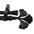 thumbnail image 2 of 13/16 inch Maidenhair Double Curtain Rod 48-84" - Black, 2 of 2