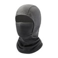 thumbnail image 4 of Pasamontañas de forro polar para niños, máscara facial completa, máscara de esquí, resistente al viento, cálida y cómoda. Gris oscuro, 4 of 9