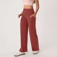 thumbnail image 7 of Yoga Pants For Womens Casual Loose Wide Leg Elastic High Waist Comfy Stretch Sports Fitness Thin Pants Trendy 2025, 7 of 7