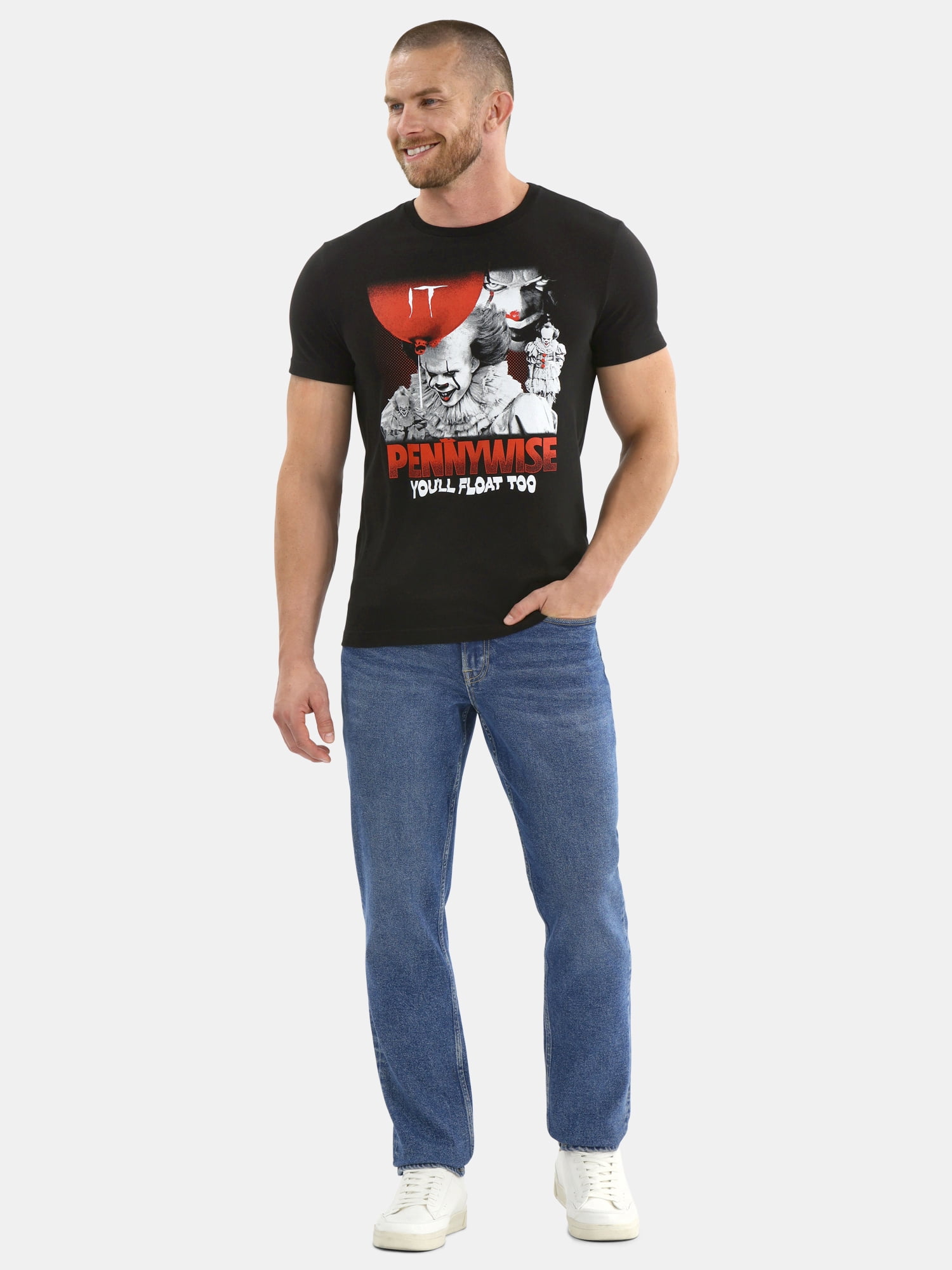 Pennywise Men's and Big Men's Halloween Graphic Tee, Sizes XS-3XL