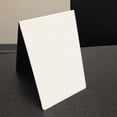 thumbnail image 5 of Nap Nameplates 5 in x 7 in White Aluminum Dry Erase Table Top Tent Sign - Pack of 5, 5 of 5