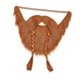 thumbnail image 4 of Disfraz de barba falsa, novedad, barba vikinga para Halloween, festividades, hombres, mujeres y vacaciones. dos trenzas, 4 of 9