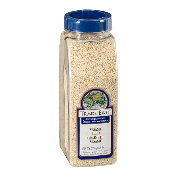 Trade East White Sesame Seeds, Shaker | 575G/Unit, 12 Units/Case