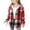 Red2, variant on Posijego Boys Girls Plaid Jacket Fleece Lined Warm Coat Long Sleeve Button down Shirt Fall Winter Outerwear 4-15 Years