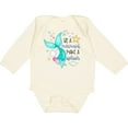 thumbnail image 3 of Inktastic Be a Mermaid Make a Splash Blue Mermaid Tail Boys or Girls Long Sleeve Baby Bodysuit, 3 of 5