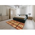 thumbnail image 4 of Ahgly Company Indoor Rectangle Abstract Yellow Abstract Area Rugs, 8' x 12', 4 of 6