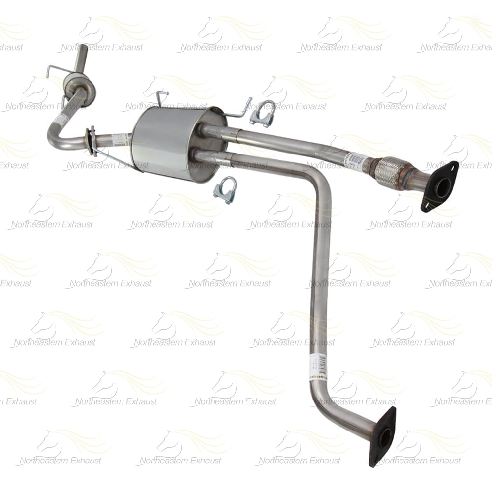 Northeastern Exhaust Stainless Steel Exhaust Muffler Assembly & Resonator for SUV – Direct Fit Fits 1997–2000 Infiniti QX4 & 1996–2000 Nissan Pathfinder 3.3L | Free Hardware Included | Durable