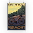 thumbnail image 2 of Vermont, Bicycle Scene (12x18 Wall Art Poster, Room Decor), 2 of 3