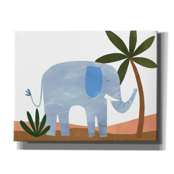 Epic Graffiti 'Ellie The Elephant' by Emily Kopcik, Canvas Wall Art, 34"x26"