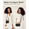 thumbnail image 4 of Bandolera Vantamo Stone Black Leather para mujer, 4 of 6