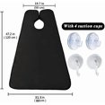 thumbnail image 2 of Kit de Tablier pour Barbe pour Hommes, Sangles de Cou Réglables, Attrape-Crochets, Tablier de Toilettage Imperméable avec 4 Ventouses, Noir, 2 of 8