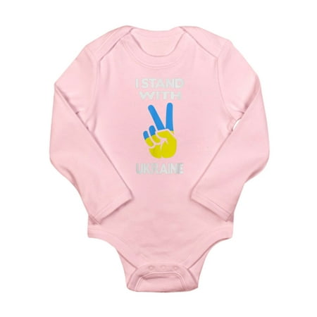 

CafePress - Support Ukraine I Stand With Ukraine Ukr Body Suit - Long Sleeve Infant Bodysuit