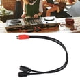 thumbnail image 4 of MINI DIN 6 Pin Splitter Cable, Red Black Head MINI DIN 6 Pin To 2 MINI DIN 6 Pin Cable Clear Signal Transmission  For Keyboard, 4 of 8