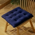 thumbnail image 1 of Nvzi Cojín de asiento para jardín, patio, hogar, cocina, oficina, grueso y cómodo, azul oscuro, 45 x 45 cm, 1 of 1