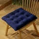 thumbnail image 1 of Nvzi Cojín de asiento para jardín, patio, hogar, cocina, oficina, grueso y cómodo, azul oscuro, 45 x 45 cm, 1 of 1