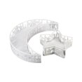 thumbnail image 1 of GUOOL Eid Mubarak Moon Star Tray Ramadan Serving Dishes Table Decoration Craft Ramadan White, 1 of 9