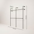 thumbnail image 3 of pamo Industrial Pipe Clothes Rack | 660 Lb Capacity | Wall Mounted | Black, 3 of 8