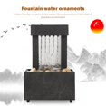 thumbnail image 2 of Water Fountain Desktop Ornament Flowing Water Waterfall Home Teahouse Decor, 2 of 9