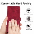 thumbnail image 5 of for Samsung Galaxy A26 5G Wallet Case with Card Slots Cash Pocket, 2 in 1 PU Kickstand Faux Leather Phone Cover Magnetic Flip Phone Case, Sturdy & Shockproof Phone Case with Wrist Strap - Winered, 5 of 7