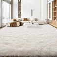 thumbnail image 5 of Janvonne Fluffy Area Rugs for Living Room,Soft Shaggy Carpets for Bedroom, Home Decor Aesthetic,Tie-Dye Black Gray，10x14ft, 5 of 8