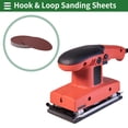 thumbnail image 2 of Unique Bargains 30 Pcs Round Sandpaper 60 Grit Hook and Loop Sanding Sheets Universal for Automotive Refinishing Woodworking 228x228mm Aluminum Oxide Red, 2 of 7