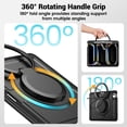 thumbnail image 5 of Case for iPad Pro 13 (M4/M5) 2024/2025 with 360 Rotating Stand, Shoulder Strap, Heavy Duty Shockproof Cover, Black, 5 of 7