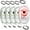 Red, variant on CLIQKWEN Deep Drop Fishing Light - LED Underwater Bait Lure with Flasher for Deep Sea Squid
