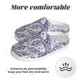 thumbnail image 6 of Disketp Lavender Flowers Women's Men's Slippers Plush Slip-On House Slipper for Winter Indoor Soft Cushion Non-slip Fluffy Slides Slippers-35/36, 6 of 7