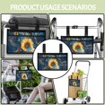thumbnail image 4 of Jiueut Marblr Print Wheelchair Armrest Side Hanging Storage Bag Wheelchair Pouches with Pockets for Women Electric Wheelchair Bags to Hang on Side Bag for Wheelchair, 4 of 7