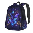 thumbnail image 7 of Butterfly Backpack for Women 16.9 inch Travel Casual Laptop Backpack Lightweight Waterproof Hiking Daypack, 7 of 7